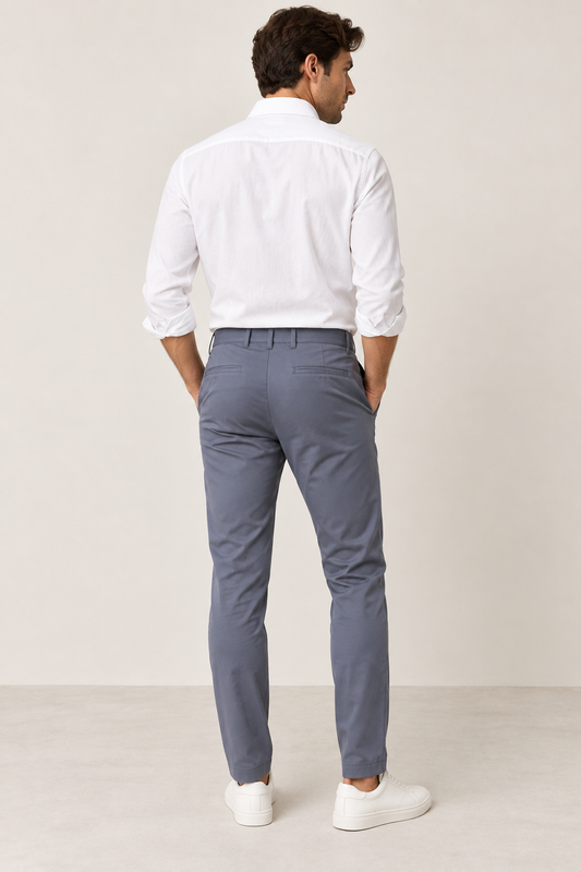 Milan- Pantalon de vestir elásticos, corte recto