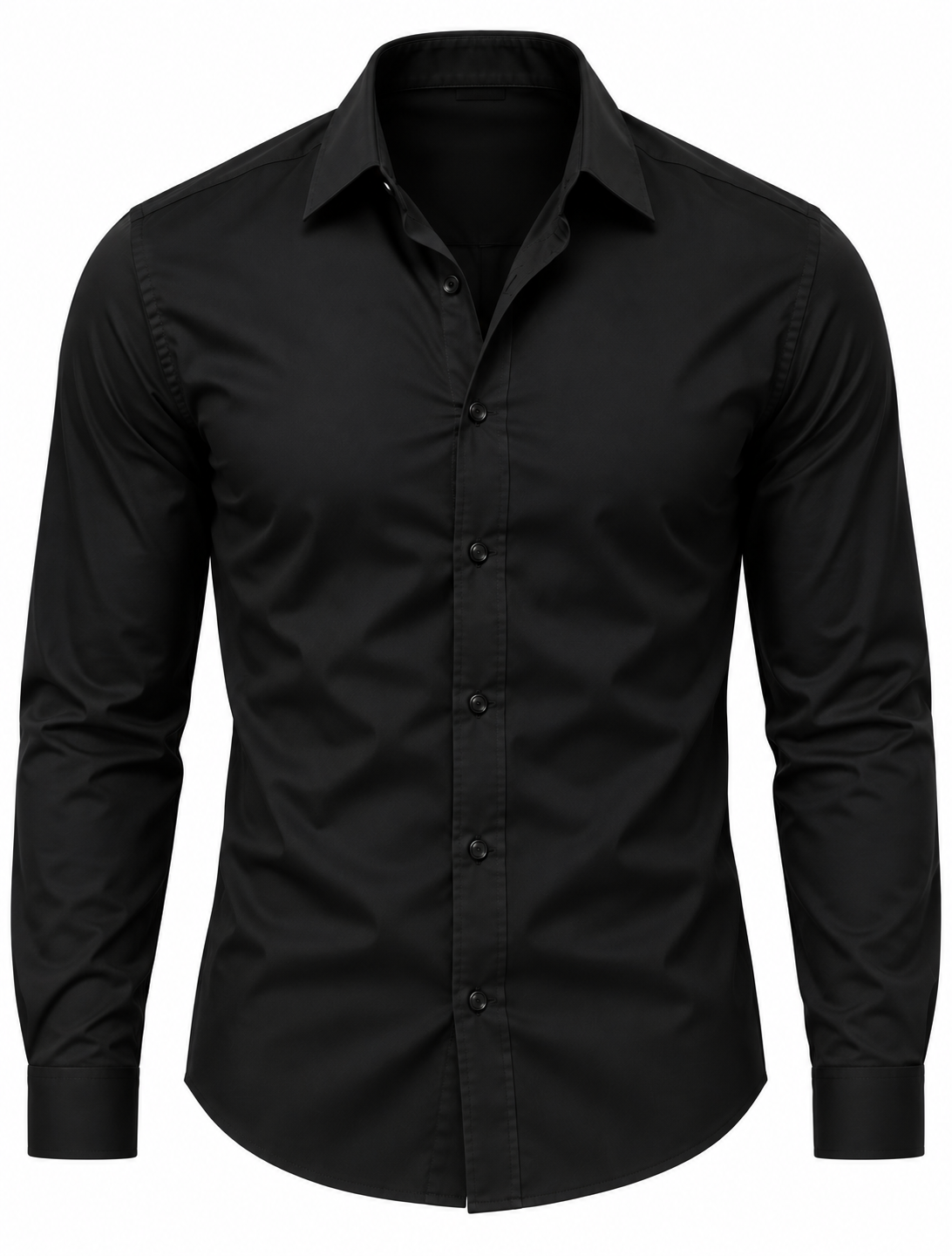 Marlon-Camisa de hombre de manga larga casual
