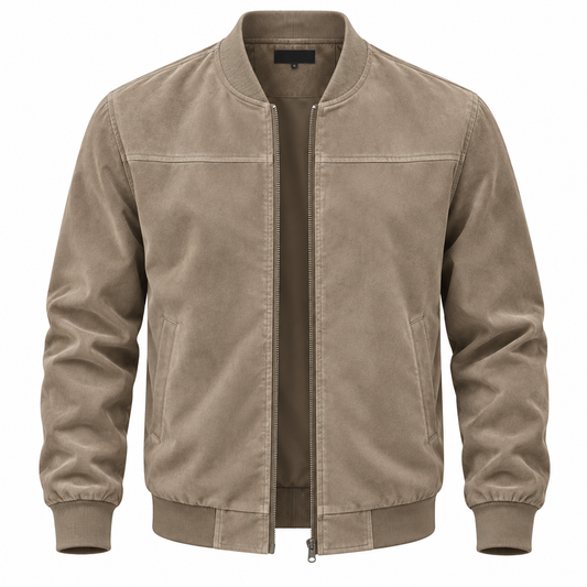 Liam-Chaqueta Gamuza Sintética para Hombre Casual