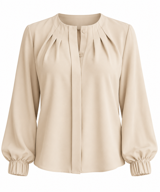 Sofia- Blusa elegante con pliegues
