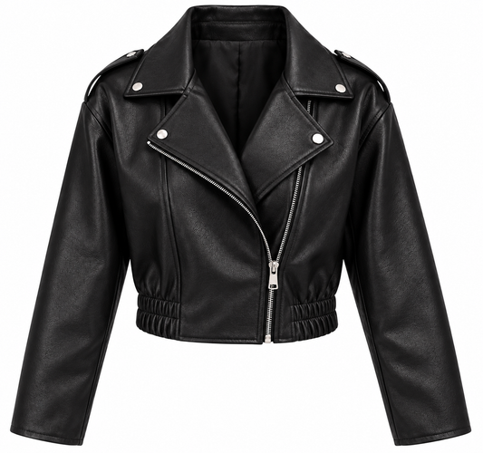 Daniela-Chaqueta Biker Efecto Piel casual