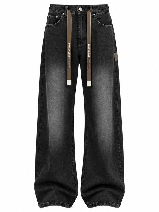 Thiago- Pantalón Vaquero de Hombre Corte Wide Leg y Estilo Urbano